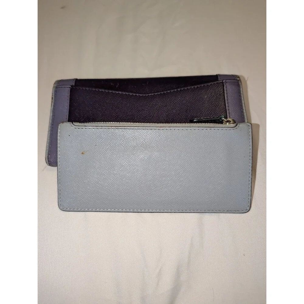 Michael Kors Purple/Gray Checkbook Wallet